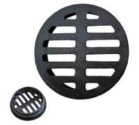50/75/83/110/160/200/250mm Caniveau Exterieur en Fonte, Grille de Drainage Lourde Ronde pour Remplacement de Regard d'Égout, Drain Anti-Rouille pour Douche, Terrasse, Jardin & Balcon(83mm/3.26in)