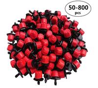 50-800 pièces goutteurs d'irrigation réglables arroseurs 1/4 ''émetteur goutteur Micro arroseurs d'irrigation goutte à goutte pour système d'arrosage S18-5M