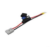 50 A 8 AWG pour câble de batterie de 30 cm avec bornes à anneau M8 - Robuste rouge/noir pour double cœur pour onduleur solaire EV pour connexion électrique de caravane, camping, van