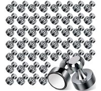 50 aimants pour tableaux magnétiques, aimants en néodyme noir clair, ultra-puissants, petits aimants de réfrigérateur pour tableaux blancs, bureau, cartes et décoration de cuisine.