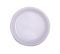 50 Assiettes en carton blanc 22 cm - Blanc