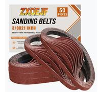 50 bandes abrasives de 9x533 mm, de grain 40 à 240, pour ponceuse à bande