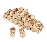 50 bouchons de bouteille de vin en liège naturel, droits, bouchon en bois pour vin fait maison, taille standard 22 x 44 mm avec impression thermique au, bouchons