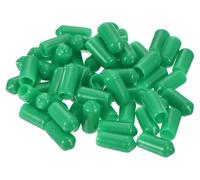 50 bouchons en caoutchouc, diamètre intérieur de 7 mm, pour protéger les vis, couleur vert foncé