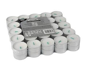 50 bougies chauffe-plats Ø 37,2 mm, 17,9 mm Blanc en 100% stéarine 81486 PAPSTAR stéarine de bougies chauffe-plat