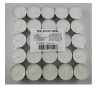 50 Bougies Chauffe Plats Durée 4 Heures Petites Candles Blanches Gros Lot Sac