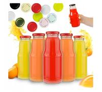 50 bouteilles en verre pour jus de fruits 300 ml + couvercle pour jus faits maison
