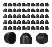 50 Caches Écrous M8 - Clé 13 mm, Cache-boulons, Protège Écrou Et Vis | Capuchons de protection hexagonaux M8, Cache Vis Décoratif Plastique, Protection Anti-Rouille Et Finition Propre, Noirs