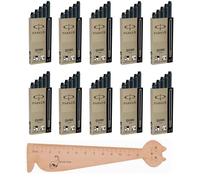 50 cartouches d'encre Parker Quink + une règle en bois