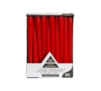Bougie de chandelier, 22 mm, en pack de 50, rouge