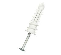 50 chevilles à expansion autoperceuses en nylon EasyFix avec vis à tête cylindrique 43mm