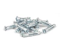 50 chevilles corps creux acier zingué - M6x50mm + vis tête cylindrique acier - SCELL-IT - SP13-M6-MBOX
