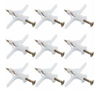 50 Chevilles pour Plaque de Plâtre Ensembles Plastique Tuyau D'expansion Avion Auto Foreuse d'extension Tube Chevilles