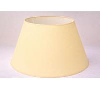 50 cm Cône Abat-jour, Tissu en Coton avec dos en PVC blanc, Produit fait main, pour Lampe de table, Lampadaire (Jaune)