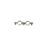 Collier double standard en acier zingué embase M7 X 150 CD Ø22 - Boite de 50 - SCELL-IT - CD22 Zingué G
