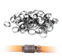 50 Colliers De Serrage PEX, Bagues De Sertissage En Acier Inoxydable De 5,8 À 7,0 Mm À 117,3 À 120,5 Mm, For Tuyaux À Une Seule Oreille. Convient Aux Conduites D'eau.(117.3～120.5mm)