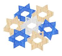 50 Décorations Pailletées Pour Hanoukka, Confettis De Table En Forme D'étoile De David, Décoration Festive, Confettis Pailletés En Forme D'étoile De Menorah Juive, Centre De Table Pour Une Fête De