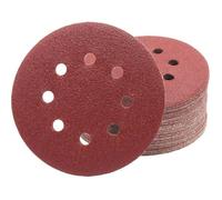 50 Disques Abrasifs 125 mm à 8 Trous, Grain 100 pour Ponceuses Excentriques