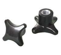 50 écrous à poignée croisée M8 DIN 6335 Écrou à poignée croisée en acier fileté Ø40 mm