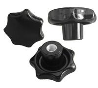 50 écrous à poignée étoile - M8 - Ø63 mm - DIN6336 K - Filetage acier
