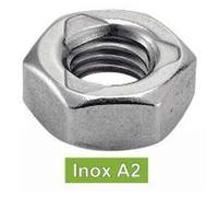 50 Ecrous Autofreinés Hexagonaux Tout Métal M16 mm - TYPE DIN 980 - BASE DIN 934 - ISO7042 - Inox A2 - D-Work