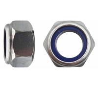 50 Ecrous Freins Indésserrables Bague Nylon M20 mm - DIN 985 - Inox A4 - D-Work