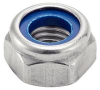 50 Ecrous Hauts Hexagonaux Indéssérables avec Bague Nylon M20 mm - DIN 982 - ISO 7040 - Inox A2 - D-Work