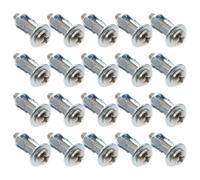 50 Ensembles Ancre D'expansion Creuse M4x20 à Écrou Pétale | Support de Charge Polyvalent, Double Expansion, Installation Simplifiée, pour Bloc et Plaque de Plâtre