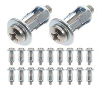 50 Ensembles Boulon D’expansion Métallique M4x20 à Pétales | Acier Inoxydable Zingué, Double Expansion, Pose Simplifiée, pour Tôle et Bloc, Argenté