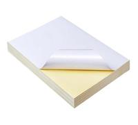 50 Feuilles A4 Blanc Auto-AdhéSif éTanche Autocollant éTiquette Papier de Surface Brillant pour Copieur D'Imprimante à Jet D'Encre