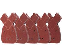 50 feuilles abrasives triangulaires à 4 trous pour ponceuses à métaux