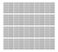 50 Feuilles Autocollants à Gratter Rectangulaires, Papier | Adhésifs à Décoller et Coller, pour Messages Cachés ou Mots de Passe, Petites Entreprises et Événements
