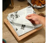 50 feuilles de papier de cuisson, papier parchemin, papier d'emballage pour sandwich, fournitures de cuisson, papier alimentaire imprimé de journal vintage, coussinets pour plateau et panier, table à