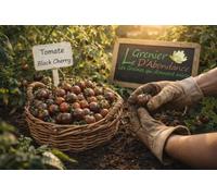50 graine à semer - Le Grenier d'Abondance - TOMATE Black Cherry - Solanum Lycopersicum