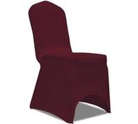 VIDAXL Housses de chaise extensibles - Bordeaux (50 pièces)