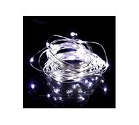 50 LED guirlande lumineuse féerique pour la chambre à coucher pelouse paysage jardin accueil décor de vacances blanc