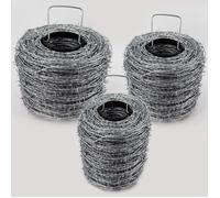 50 m fil de fer barbelé galvanisé, 1,6 / 1,7 mm pour clôture de protection