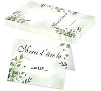 50 Marque place mariage,Carte portes noms pour communion,baptême, fiançailles, anniversaire,cartons de Table pour notifier les noms