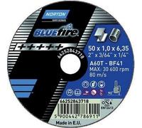 50 meules de tronçonnage plates Blue Fire T41 - 76 x 1,60 x 10 mm NORTON