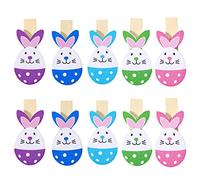 50 Mini Épingles à Linge Pinces Utilitaires en Bois Décor D'oeuf De Pâques Décor Boisé Extraits De Photos Pince à Linge Clips Photo Lapin Petit Goupille Miniature Vêtements Bambou