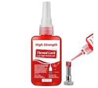 50 ml frein filet rouge, frein-filet fort résistance | pour combler les espaces vides, sceller et sceller les écrous, boulons et métaux, stable et antirouille, anti-fuite