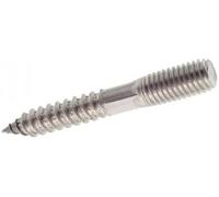 50 Pattes à Vis Filetage Bois et Métaux 8 x 130 mm - Inox A2 - D-Work