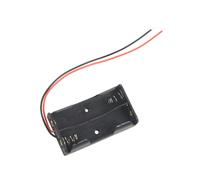 50 Pcs 2 x 1.5V AA Batterie Support Boite Coffre Noir avec Fils de Connexion