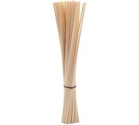 50 Pcs Batonnets Diffuseur Parfum,Bâtonnets De Diffuseur à Roseaux, Bâtons de Roseau en Bois et rotin, Bâtons de Rechange pour Diffuseur d'Arôme d'Huile Essentielle pour la Maison(Naturel, Noir)