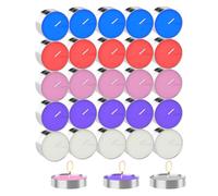 50 Pcs Bougies Chauffe Plat,Coffret Bougie,Sans Fumée Odeur,Longue Durée | Bougies Chauffe Plat, Bougie Decorative Pour gastronomie,Mariage, Décoration,Fête,Durée de Combustion: 2 Heures,5 Couleurs