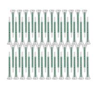 50 PCS Buse de Mélange Statique pour Colle Epoxy Bi-Composant, Embout Cartouche Silicone Vert pour Pistolet a Colle, Tube Mélangeur Polyuréthane pour Adhésif AB, Baton de Colle Accessoires