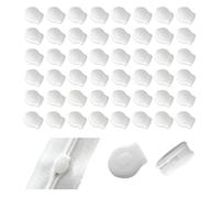 50 PCS Curseur Fermeture Eclair Plastique,Curseur de Reparation Blanc,HMCEY Curseurs de Remplacement Fermeture Eclair,Curseurs Fermeture à Glissière,Universal Zipper Repair Kit pour Literie, Vêtement