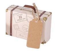 50 pcs/Ensemble Mini Valise Carton de Bonbons Cadeau Portable pour Mariage Fête d'Anniversaire