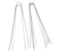 50 PCS Épingles de Jardin, Piquets de Sol en Acier à Agrafes de Paysage en Forme de U 30 * 4 cm / 11,8 * 1,6 Pouces Pointes de Couverture végétale Agrafes de Pelouse de Cour en
