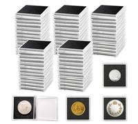 50 Pcs Rangements pour Pièces de Monnaie,Classeur Pièces de Monnaie,Etuis de Collection Numismatique avec Protection en Mousse Réglable,Capsule Piece 2 Euros,Adapté pour la Monnaie de Collection